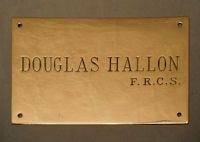 F.R.C.S. Name Plaque   NP147
